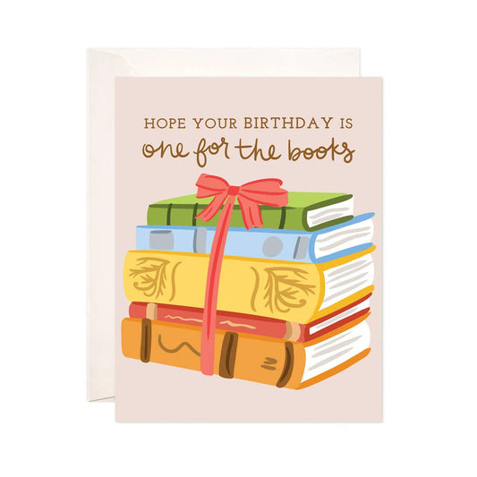 Birthday Books Greeting Card - Punny Birthday Card, Bookstor