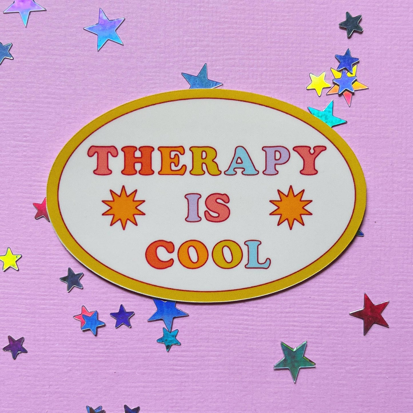 Therapy Is Cool Sticker