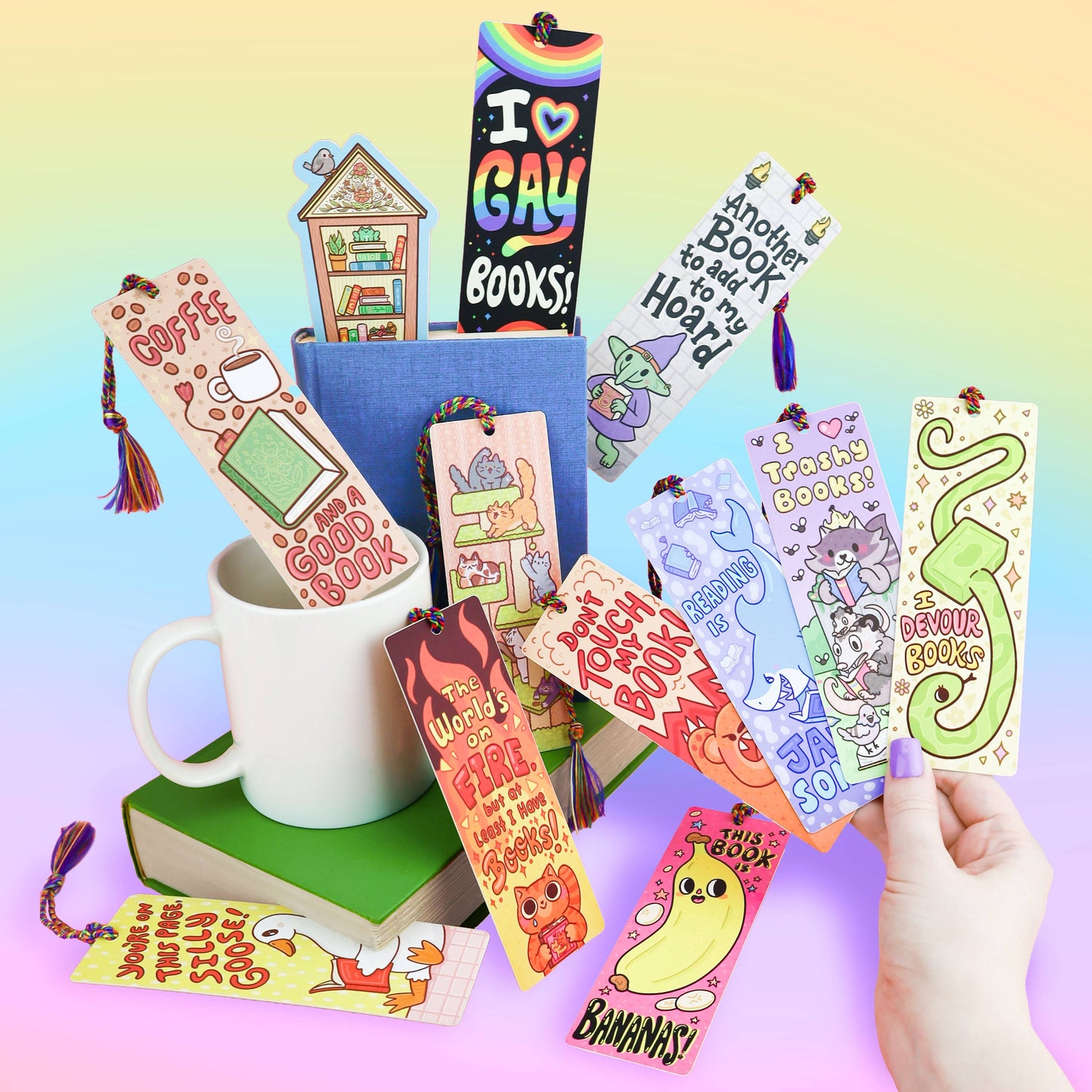 Silly Goose, Reads, Bookish, Cute, Bookmark with Tassel