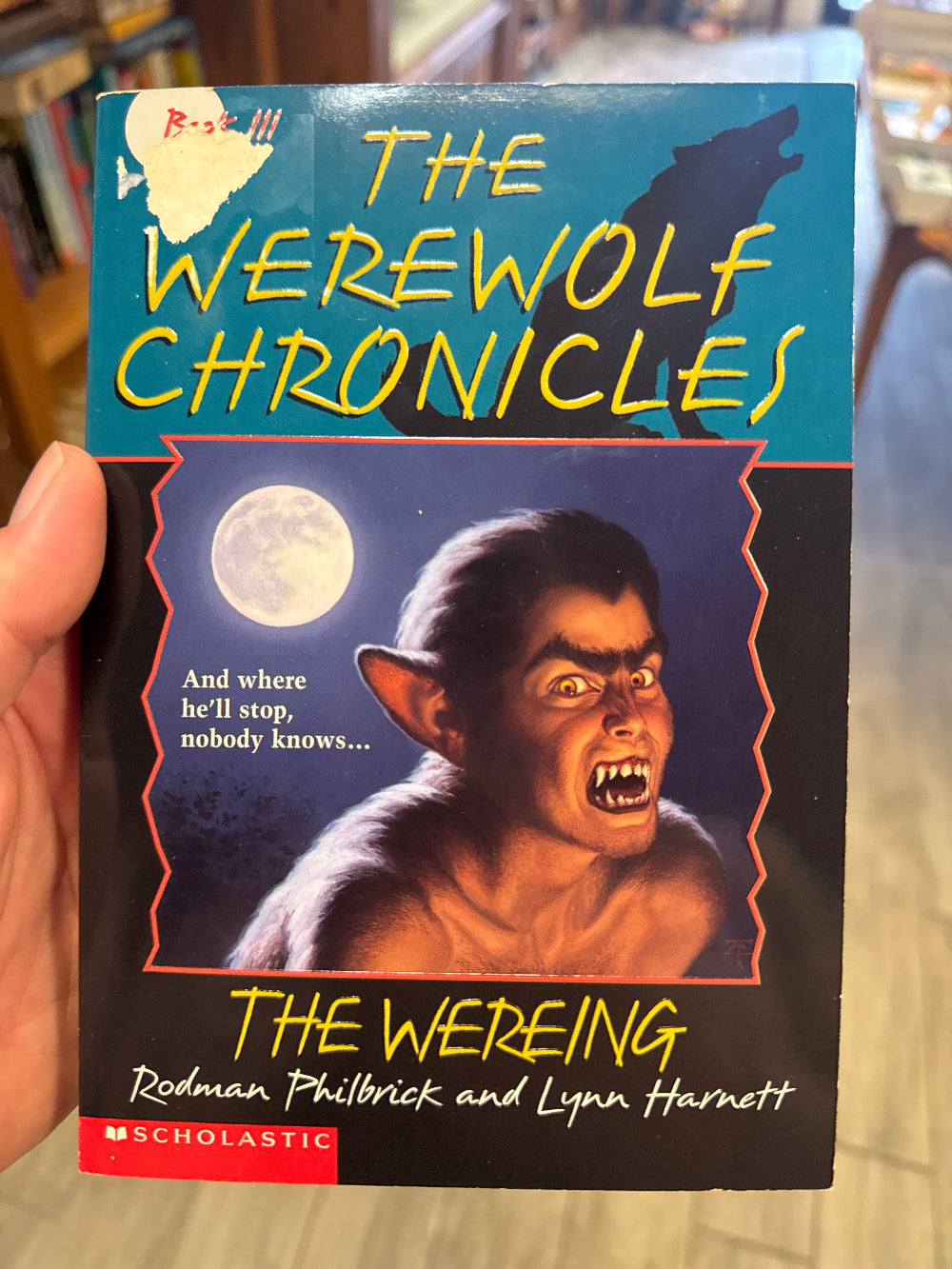 A book titled 'The WereWolf Chronicles'
