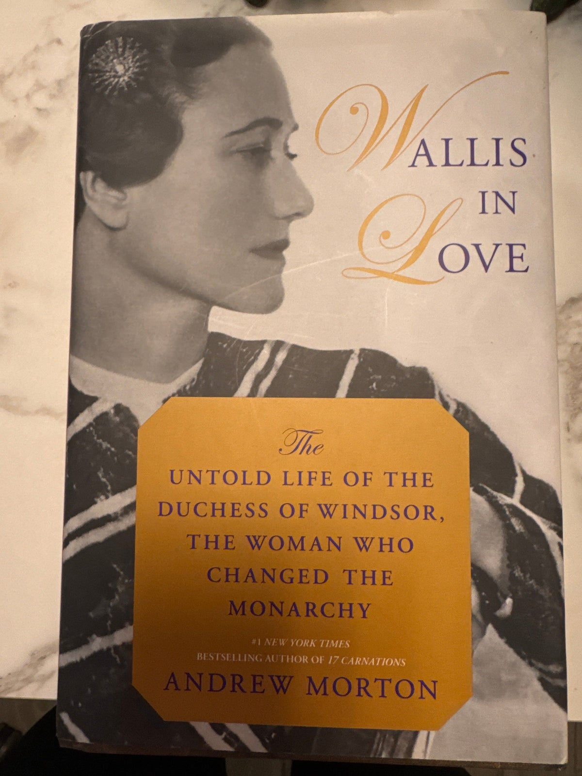 Wallis in Love hardcover book by Andrew Morton, untold life of the Duchess of Windsor