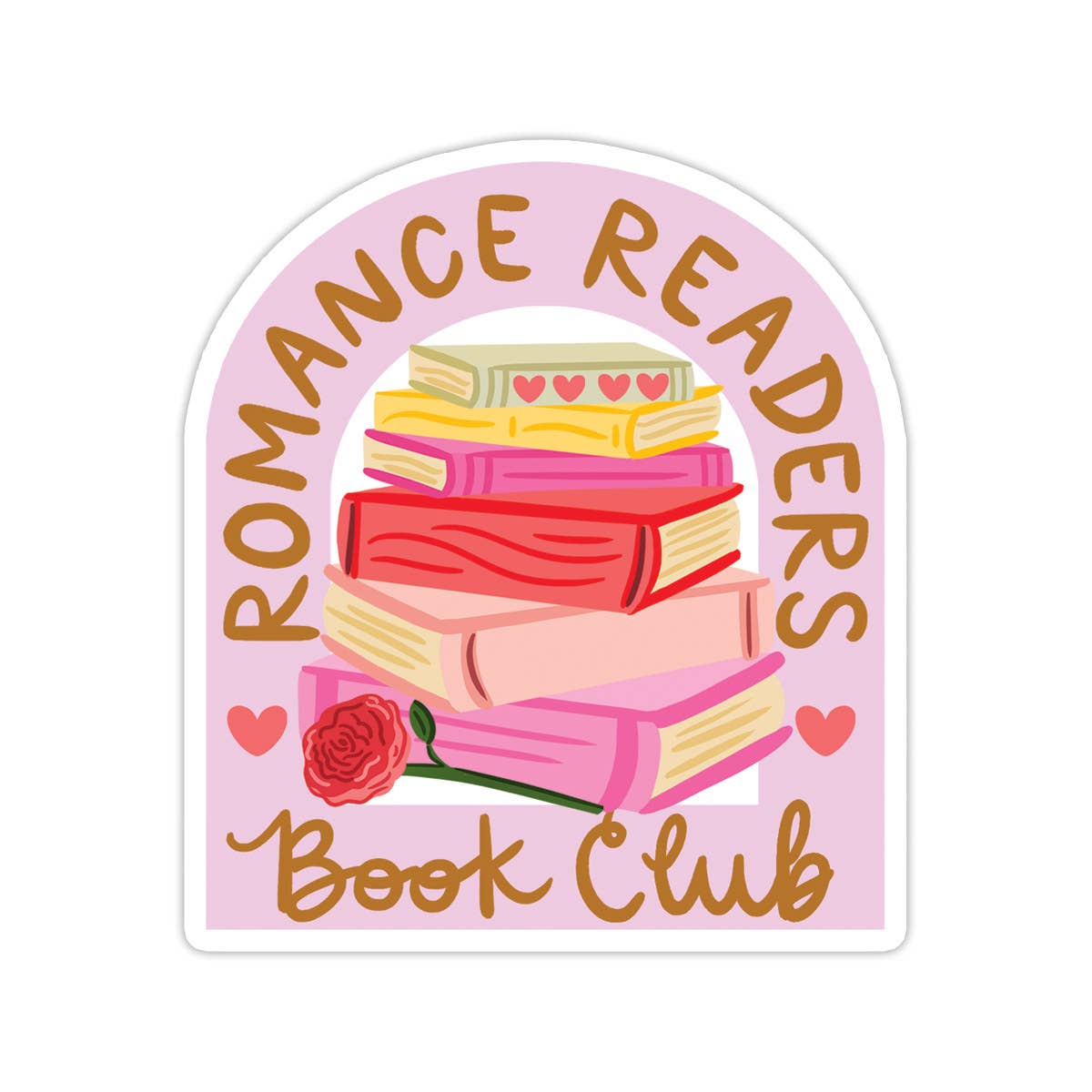 Romance Readers Vinyl Sticker - Books, Bookstore: No packaging - sent loose