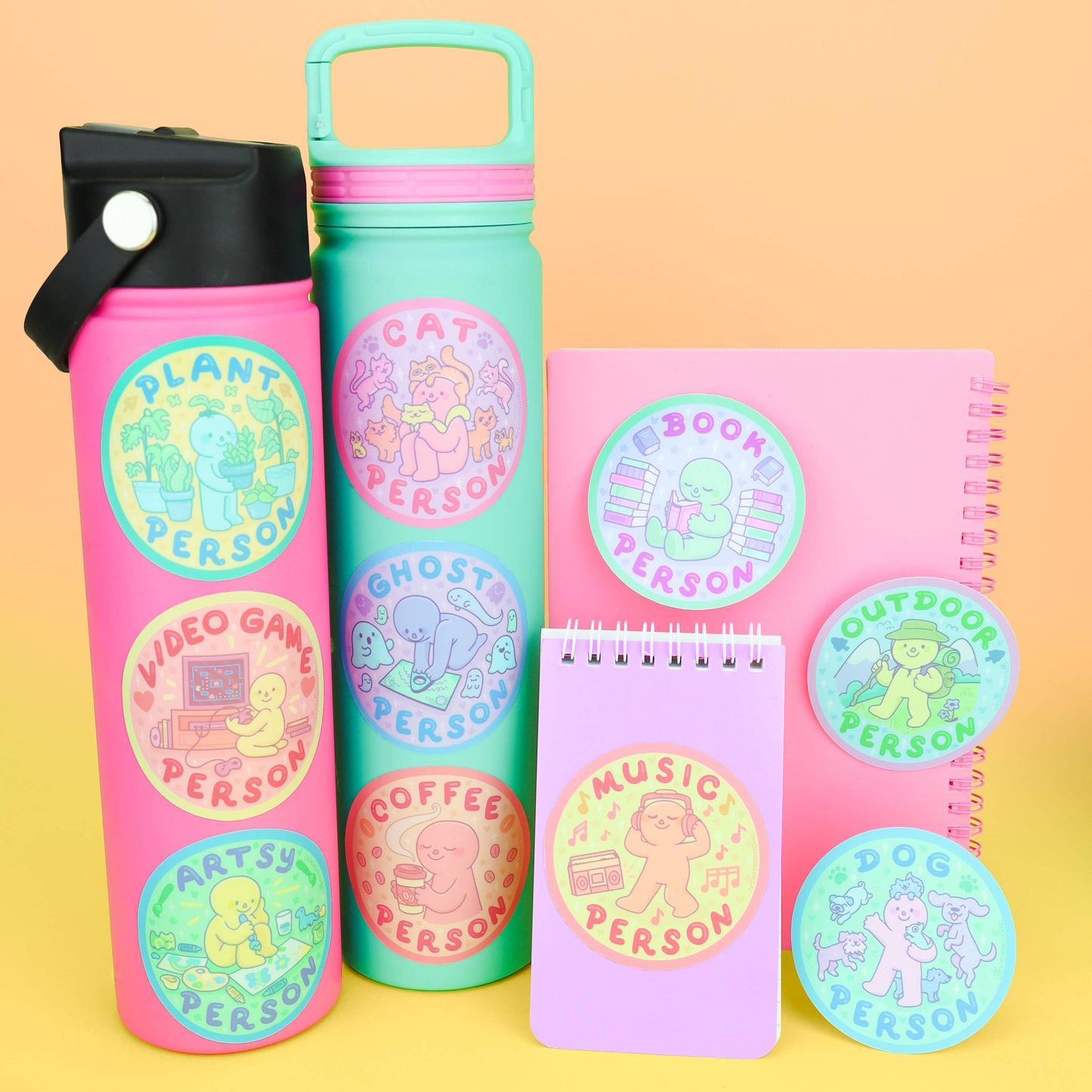 Book Person, Reader, Bookish, Little Guys, Vinyl Sticker