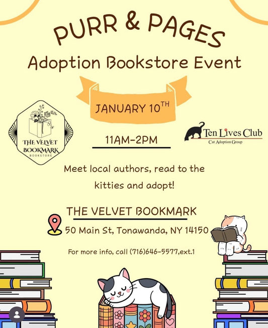 Purr and Pages - Adoption Event with Ten Lives Club