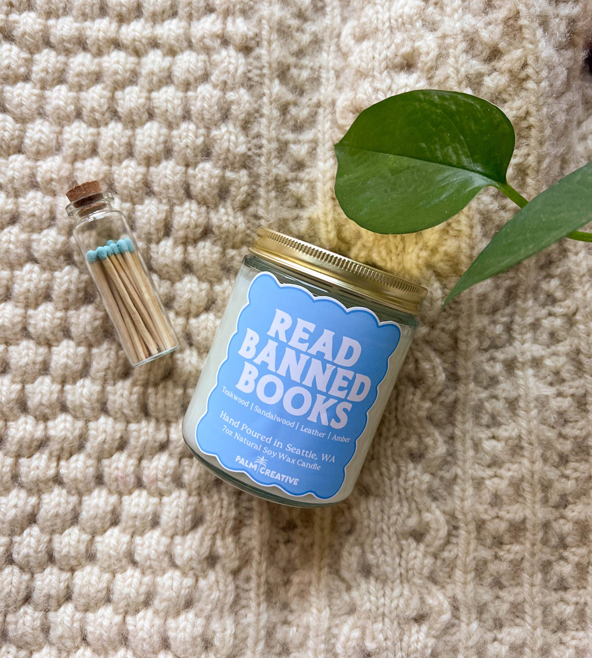 Read Banned Books Candle