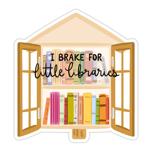 Little Libraries Vinyl Sticker - Perfect for Bookstores