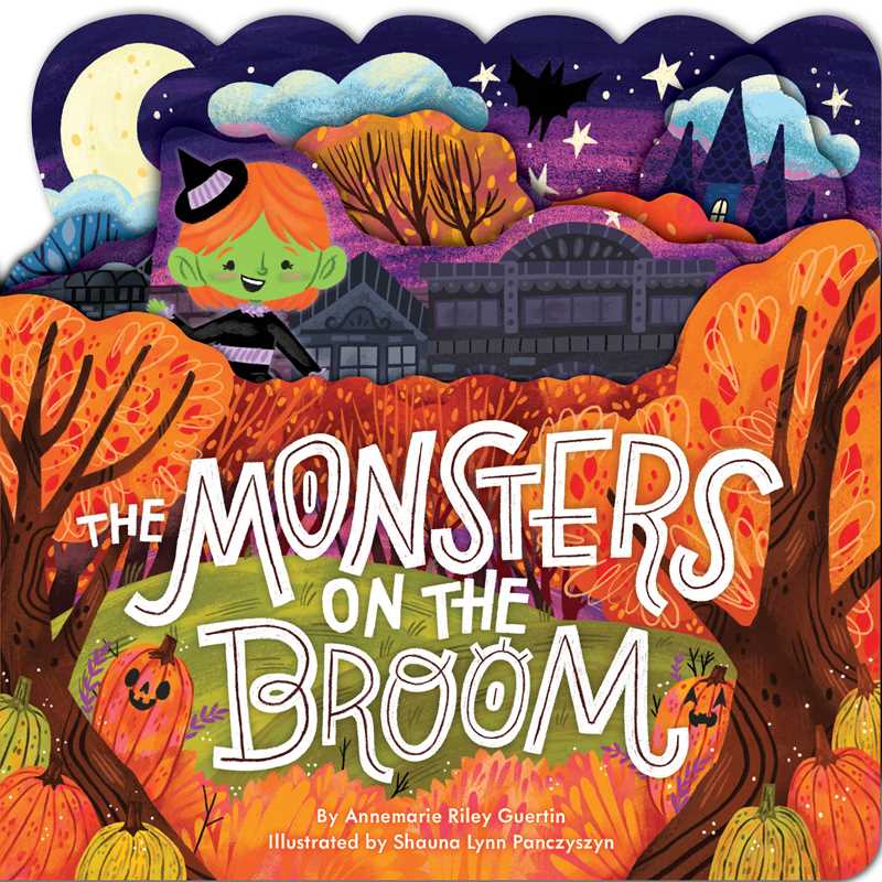 Monsters on the Broom by Annemarie Riley Guertin: Board Books; 14 pages / English