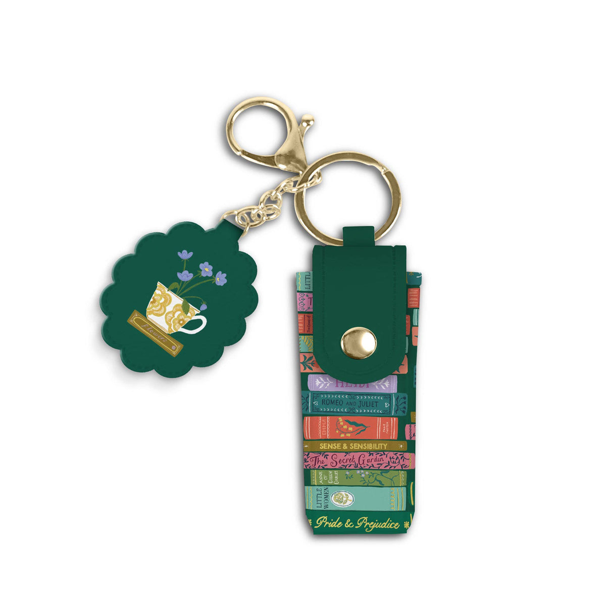 Cozy Reads Lip Balm Holder Key Chain