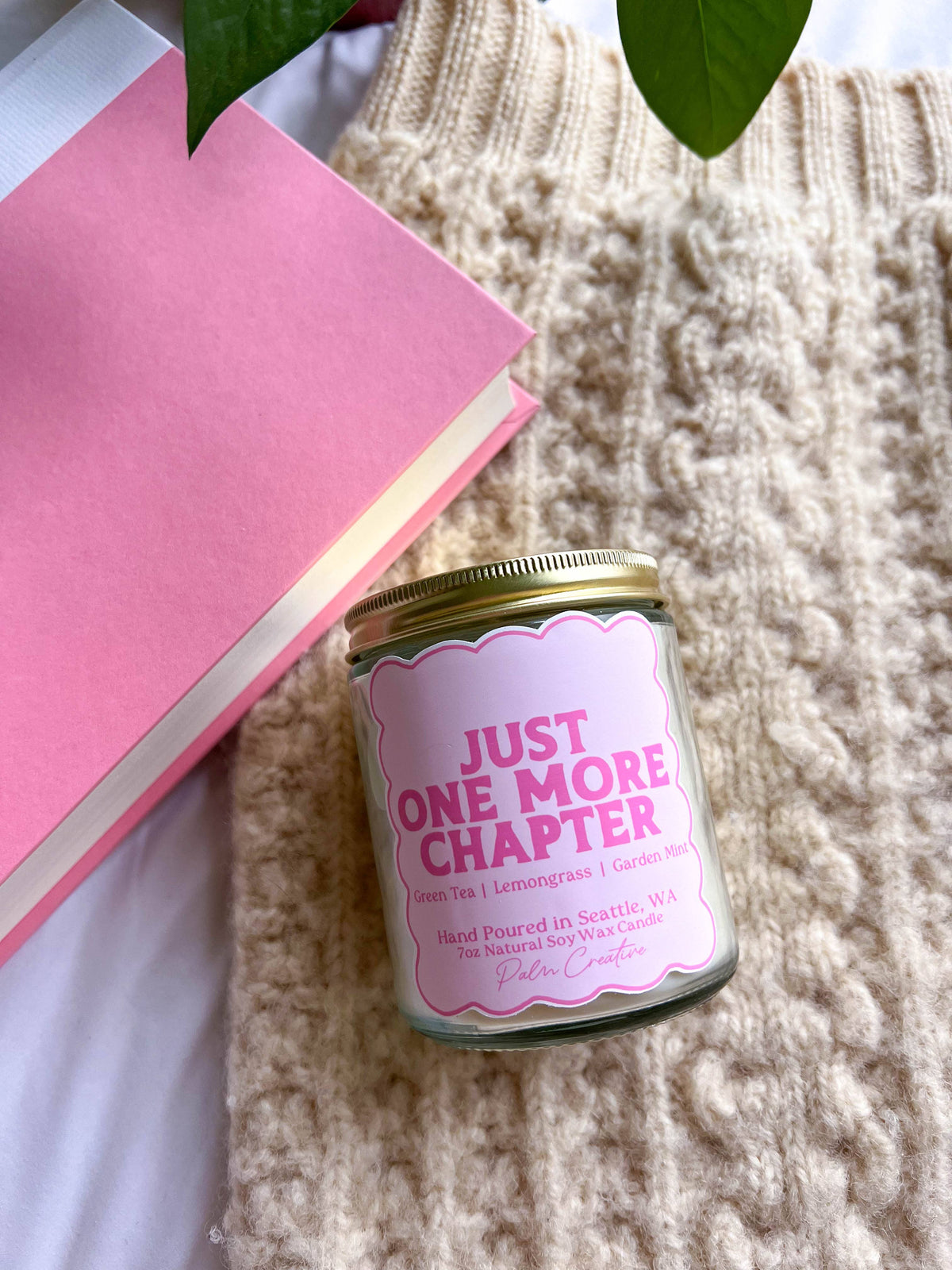 Just One More Chapter Candle