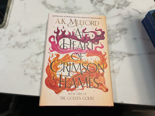A heart of crimson flames