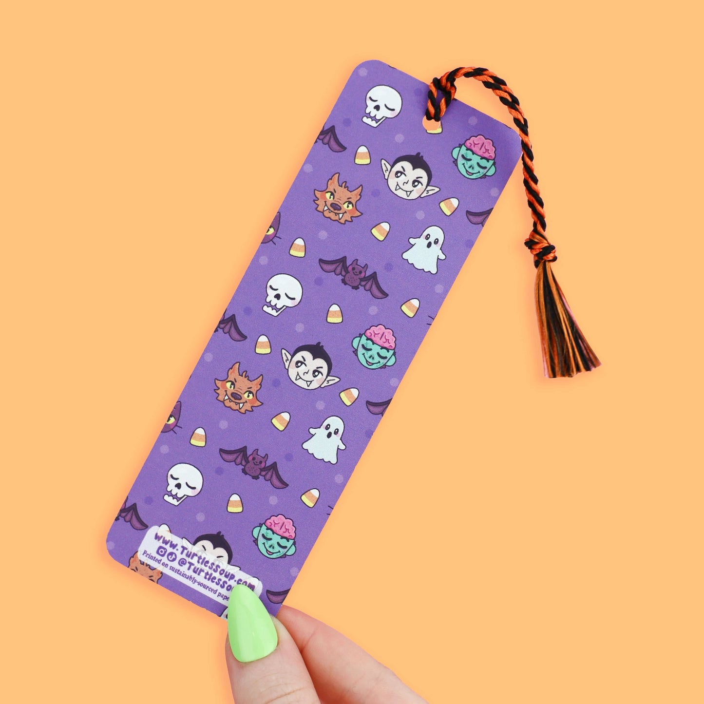 I Love Spooky Stories Reader Gift Bookmark with Tassel