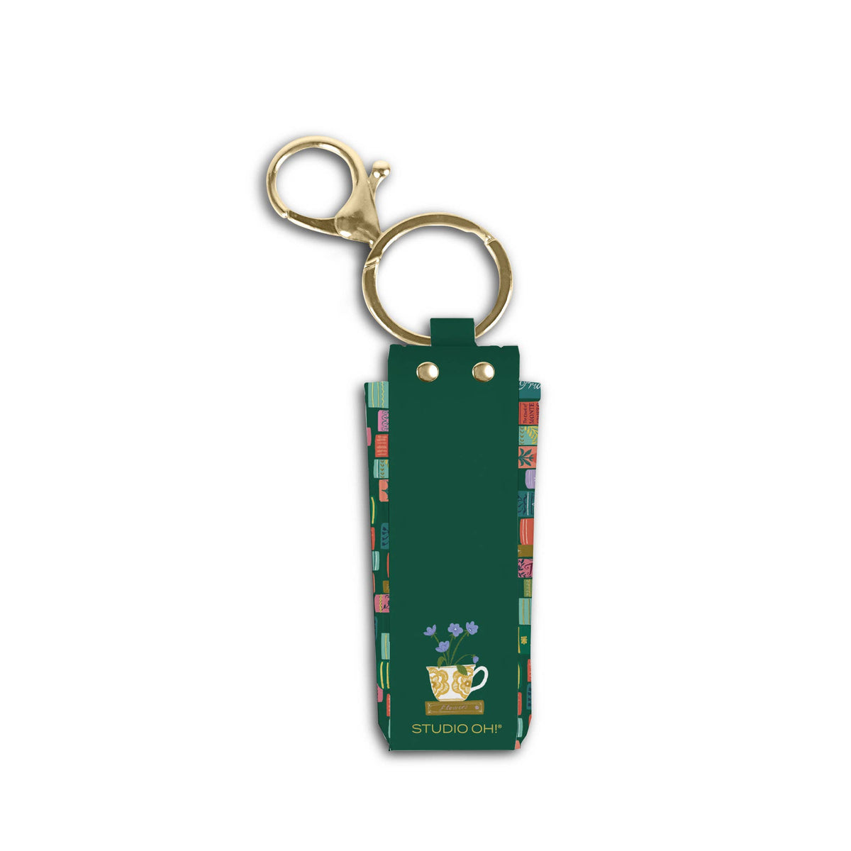 Cozy Reads Lip Balm Holder Key Chain