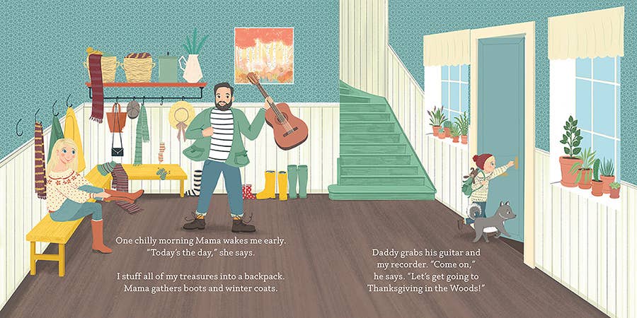 Thanksgiving In The Woods Picture Book