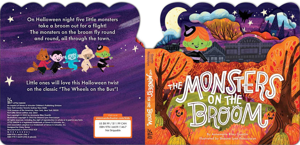 Monsters on the Broom by Annemarie Riley Guertin: Board Books; 14 pages / English