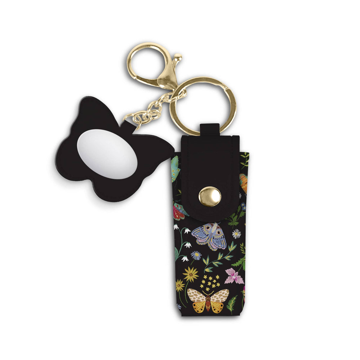 Midnight Garden Lip Balm Holder Key Chain