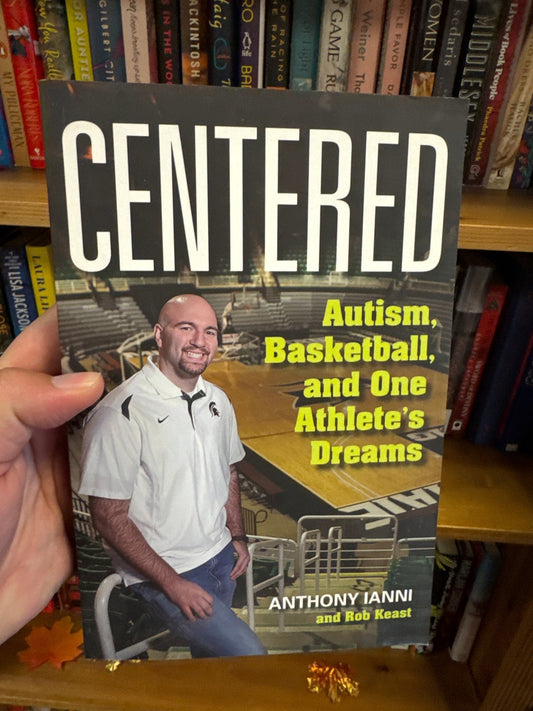 Centered book by Anthony Ianni and Rob Keast featuring autism basketball story