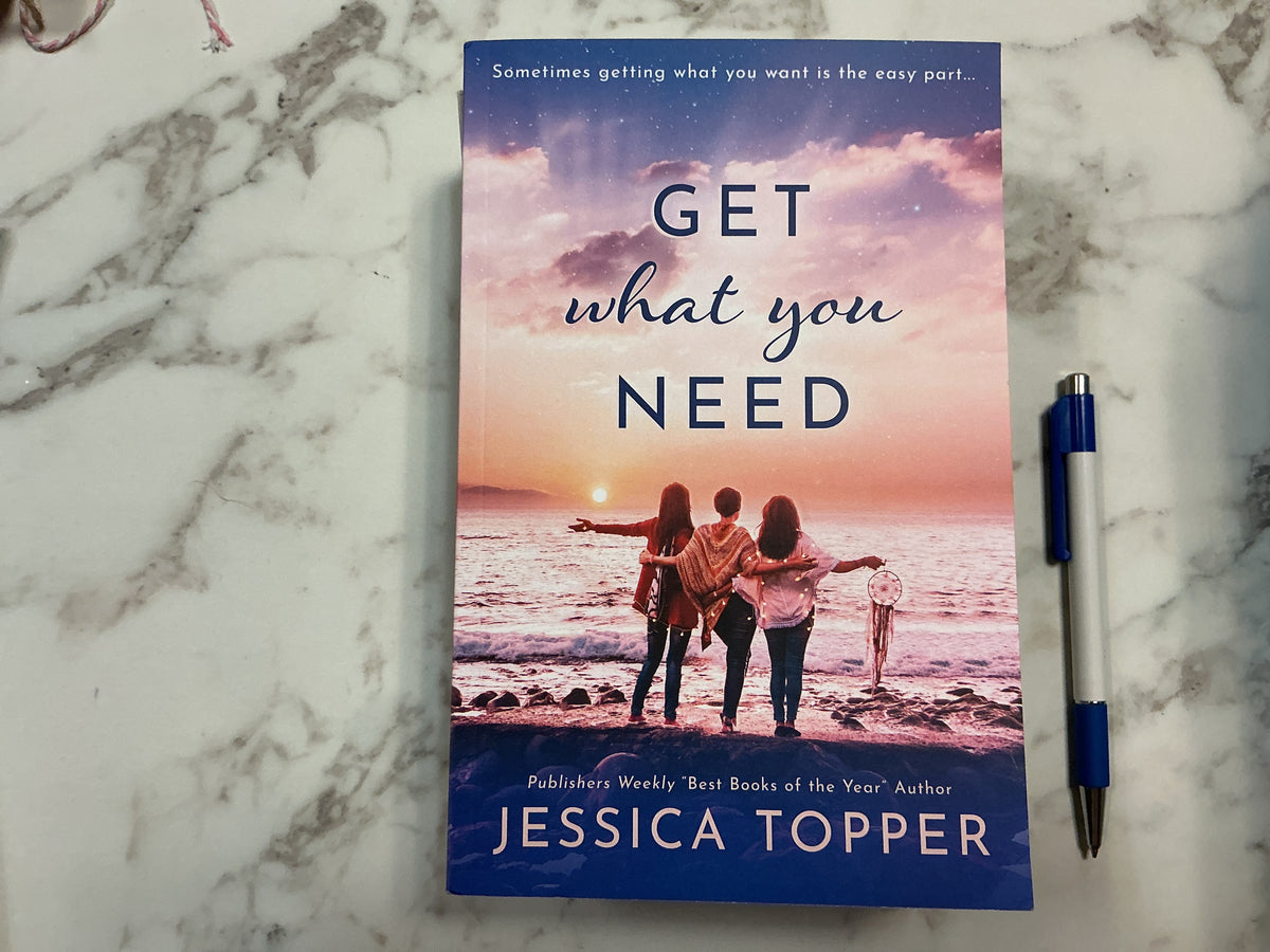 Get What You Need paperback book by Jessica Topper with beach cover art