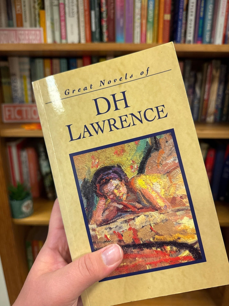 Great Novels of DH Lawrence softcover book held in hand