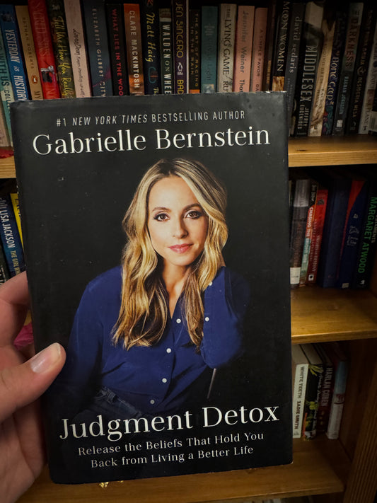 Judgment Detox hardcover book by Gabrielle Bernstein with author portrait on cover