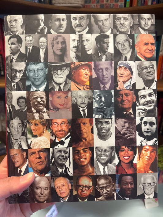 People of the Century hardcover book with grid collage cover design