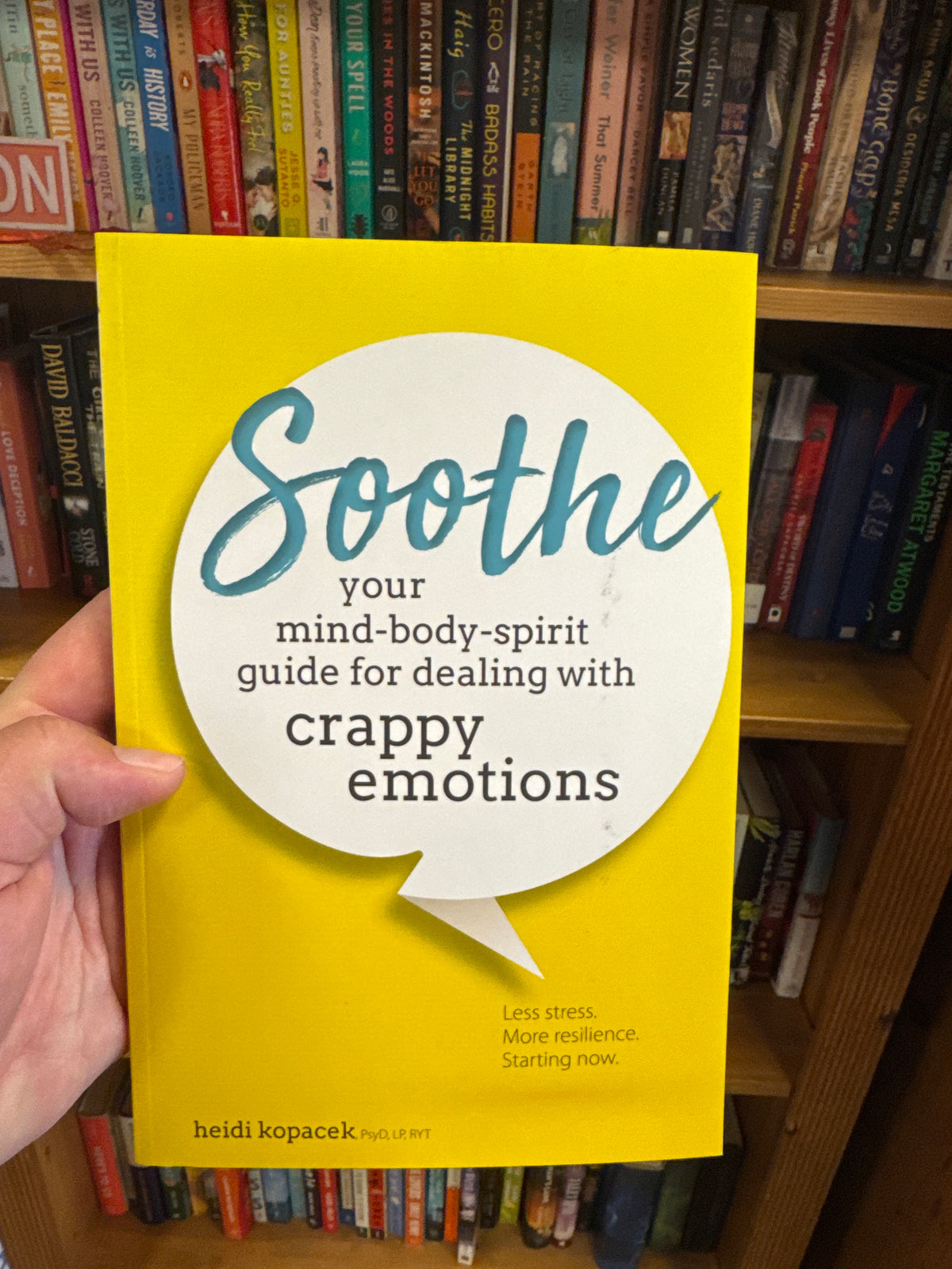 Soothe your mind-body-spirit guide for dealing with crappy emotions softcover book by Heidi Kopacek