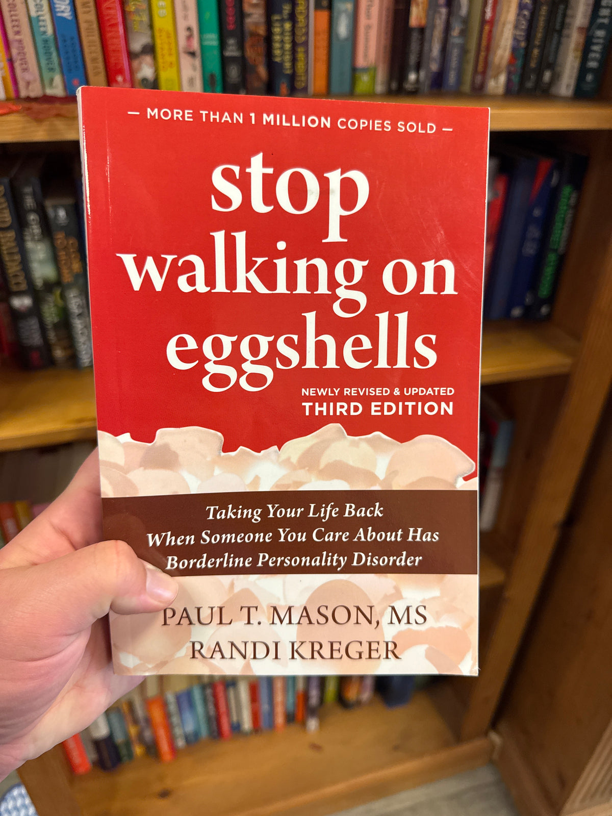 Stop Walking on Eggshells paperback by Paul Mason, revised third edition guide for borderline personality disorder