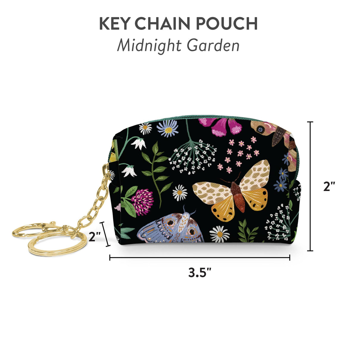 Midnight Garden Key Chain Pouch