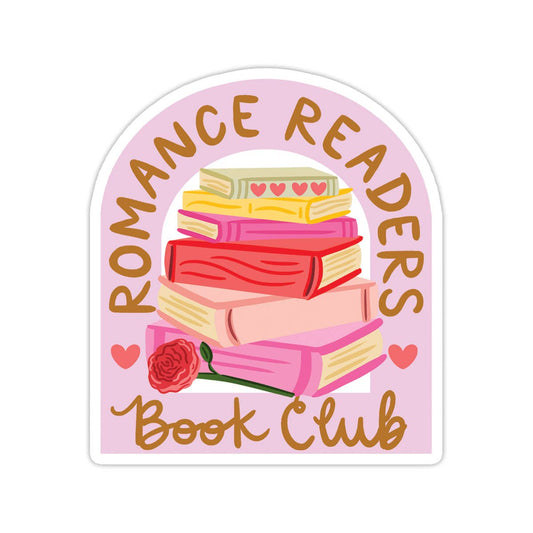 Romance Readers Vinyl Sticker - Books, Bookstore: No packaging - sent loose