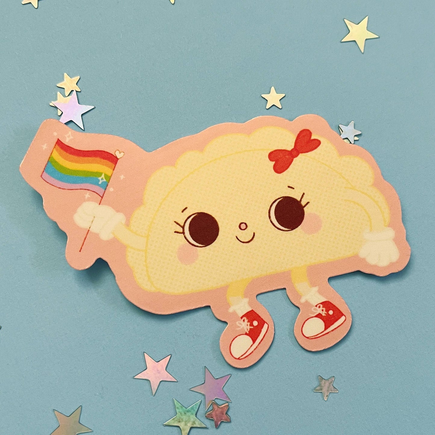 Pride Pierogi Waterproof Laminated Sticker Buffalo NY 716