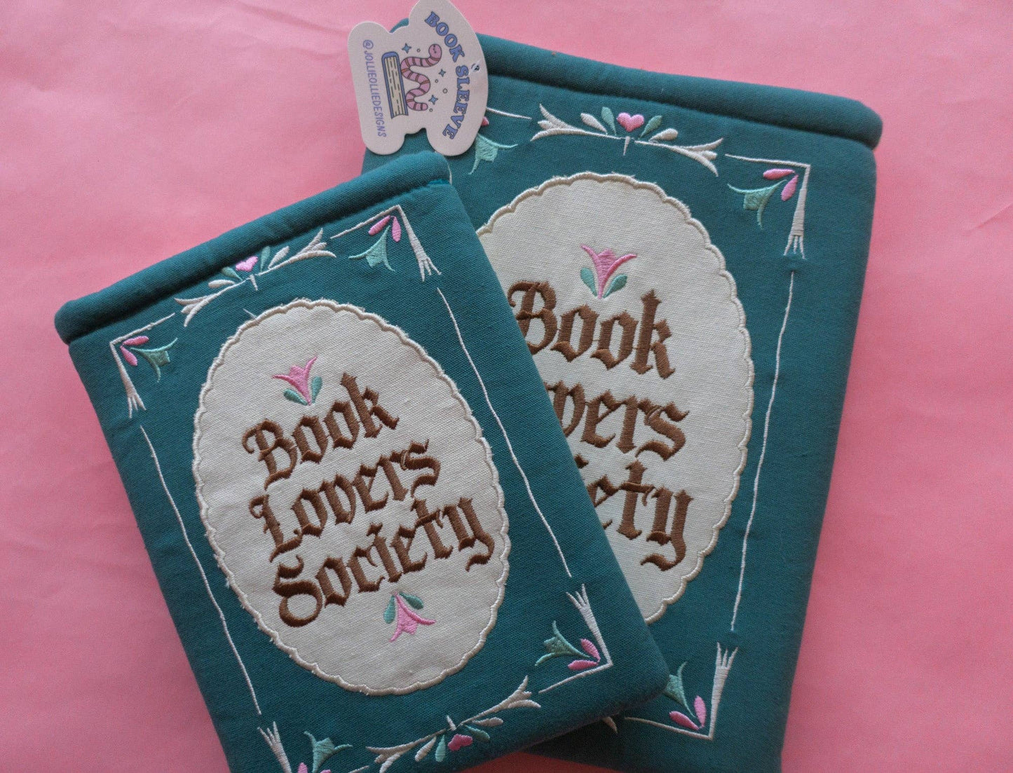 Book Lover's Society Embroidered Book/Kindle Sleeve: Kindle Sleeve