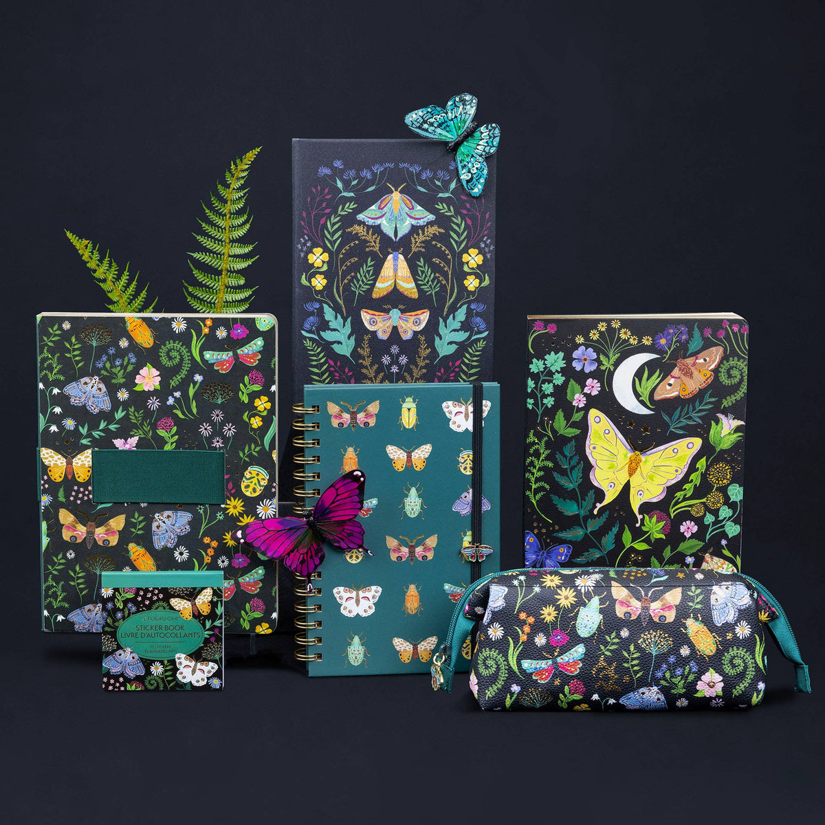 Midnight Garden Medium Coptic-Bound Journal