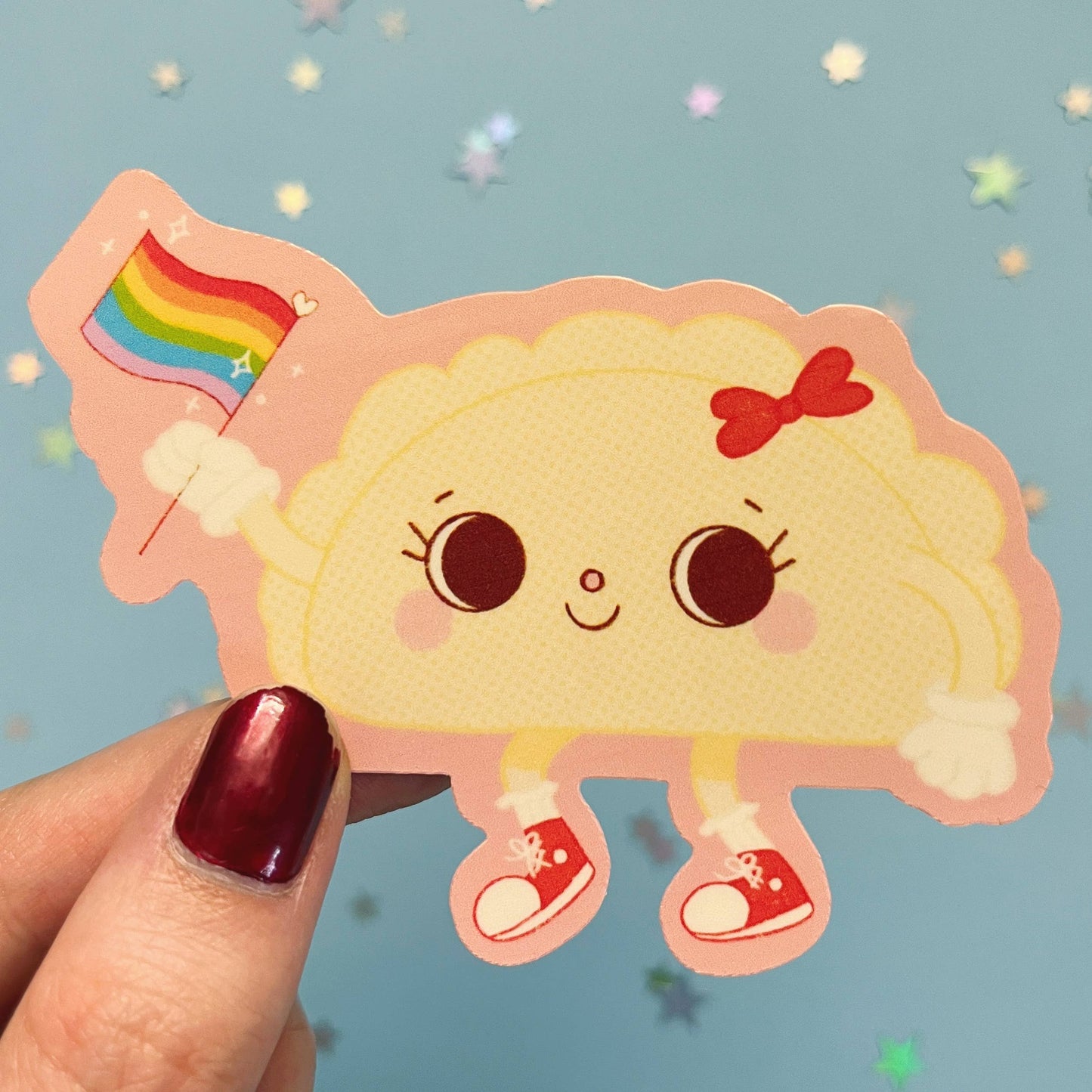 Pride Pierogi Waterproof Laminated Sticker Buffalo NY 716