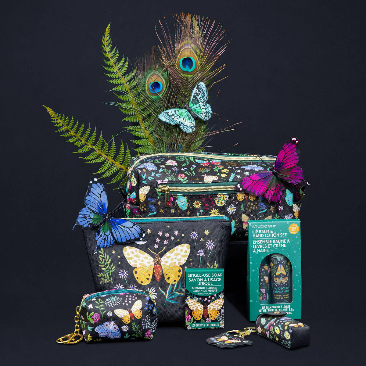 Midnight Garden Key Chain Pouch