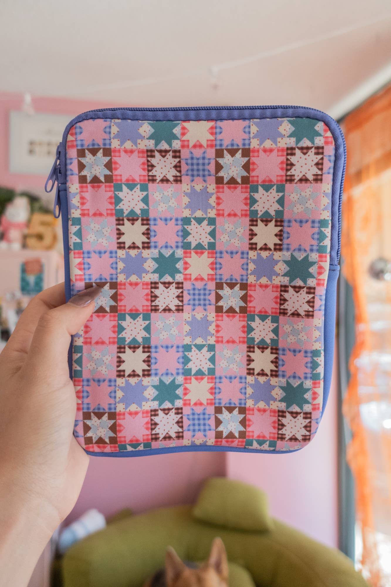 Quilt Kindle & E-reader Zipper Sleeve