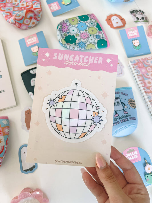 Discoball Suncatcher Window Decal