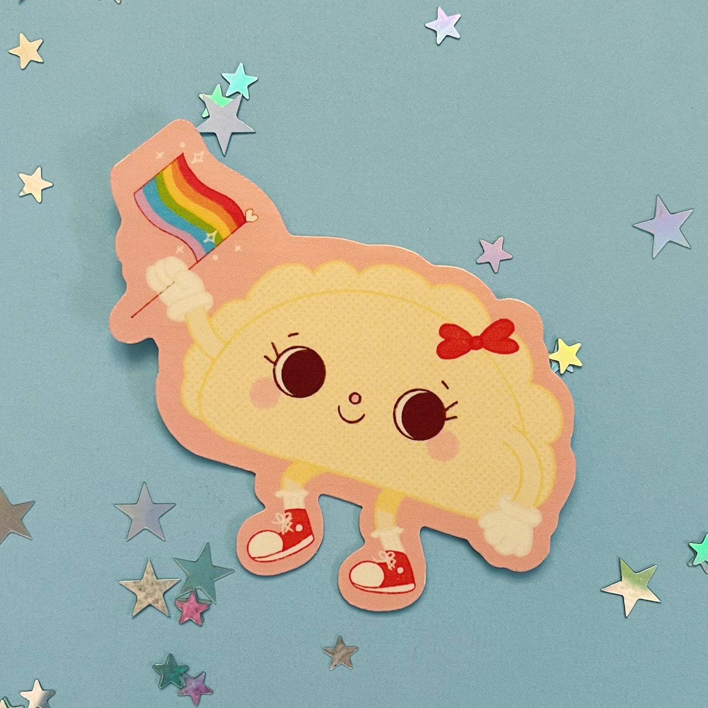 Pride Pierogi Waterproof Laminated Sticker Buffalo NY 716